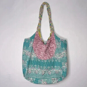 Washable reversible bag Funktion White Label 100% cotton bright large Mom bag